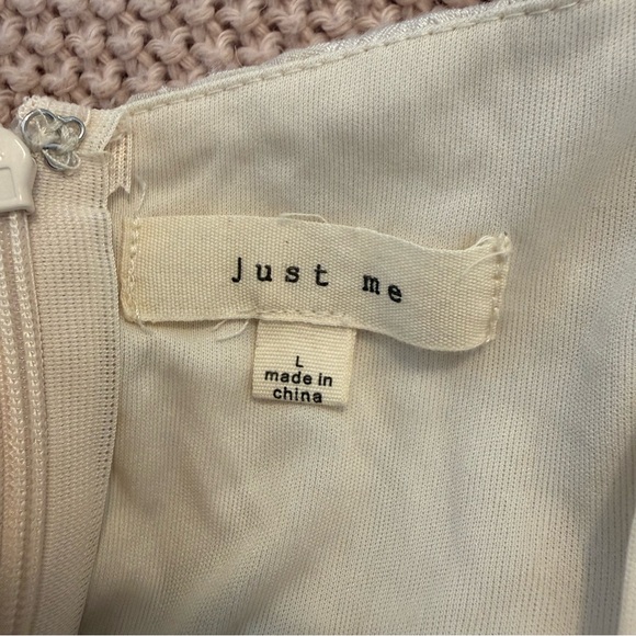 ASOS Just Me Satin Jacquard Maxi Dress in Cream Large - Picture 5 of 16